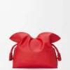 Medium Flamenco-clutch met spiraalversiering van nappa-kalfsleer