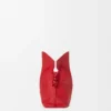 Medium Flamenco-clutch met spiraalversiering van nappa-kalfsleer