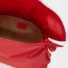 Medium Flamenco-clutch met spiraalversiering van nappa-kalfsleer