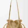 Medium Flamenco-clutch van gelamineerd lamsleer