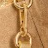 Medium Flamenco-clutch van gelamineerd lamsleer
