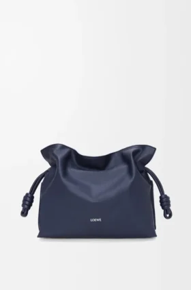 Medium Flamenco-clutch van nappa-kalfsleer