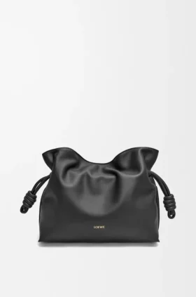 Medium Flamenco-clutch van nappa-kalfsleer