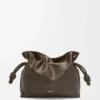 Medium Flamenco-clutch van nappa-kalfsleer