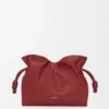 Medium Flamenco-clutch van nappa-kalfsleer