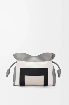 Medium Flamenco-clutch van nappa-kalfsleer