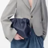 Medium Flamenco-clutch van nappa-kalfsleer