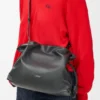Medium Flamenco-clutch van nappa-kalfsleer