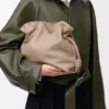 Medium Flamenco-clutch van nappa-kalfsleer