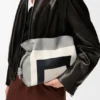 Medium Flamenco-clutch van nappa-kalfsleer