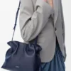 Medium Flamenco-clutch van nappa-kalfsleer