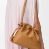 Medium Flamenco-clutch van nappa-kalfsleer