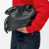 Medium Flamenco-clutch van nappa-kalfsleer