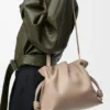 Medium Flamenco-clutch van nappa-kalfsleer