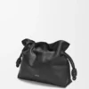 Medium Flamenco-clutch van nappa-kalfsleer