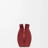 Medium Flamenco-clutch van nappa-kalfsleer