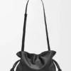 Medium Flamenco-clutch van nappa-kalfsleer