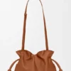 Medium Flamenco-clutch van nappa-kalfsleer