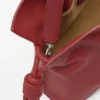 Medium Flamenco-clutch van nappa-kalfsleer