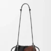 Medium Flamenco Purse met leeuwenkralen van canvas met kralen en kalfsleer Medium Flamenco Purse met leeuwenkralen van canvas met kralen en kalfsleer