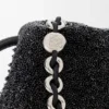 Medium Flamenco Purse met leeuwenkralen van canvas met kralen en kalfsleer Medium Flamenco Purse met leeuwenkralen van canvas met kralen en kalfsleer