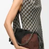Medium Flamenco Purse met leeuwenkralen van canvas met kralen en kalfsleer Medium Flamenco Purse met leeuwenkralen van canvas met kralen en kalfsleer