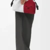 Medium Flamenco Purse met leeuwenkralen van canvas met kralen en kalfsleer