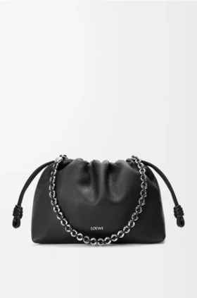 Medium Flamenco Purse van fijnkorrelig kalfsleer