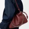 Medium Flamenco Purse van fijnkorrelig kalfsleer