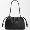 Medium Flamenco Purse van fijnkorrelig kalfsleer