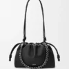 Medium Flamenco Purse van fijnkorrelig kalfsleer
