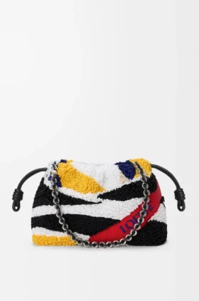Medium Flamenco Purse van geborduurd nappa