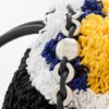 Medium Flamenco Purse van geborduurd nappa