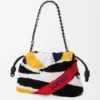 Medium Flamenco Purse van geborduurd nappa
