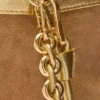 Medium Flamenco Purse van gelamineerd lamsleer