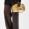 Medium Flamenco Purse van gelamineerd lamsleer