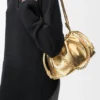 Medium Flamenco Purse van gelamineerd lamsleer