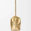 Medium Flamenco Purse van gelamineerd lamsleer