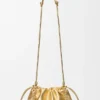 Medium Flamenco Purse van gelamineerd lamsleer