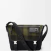 Medium Flex Messenger van canvas en geborsteld suède Medium Flex Messenger van canvas en geborsteld suède