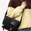 Medium Flex Messenger van canvas en suède Medium Flex Messenger van canvas en suède