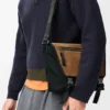 Medium Flex Messenger van canvas en suède Medium Flex Messenger van canvas en suède