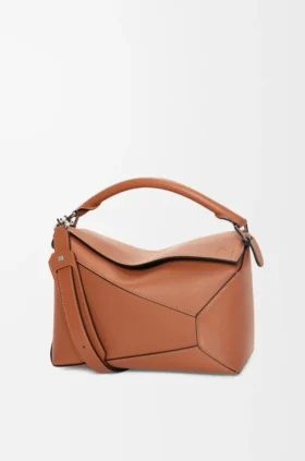 Medium Puzzle Edge-tas van klassiek kalfsleer