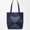 Medium Puzzle Fold Tote bag in glanzendes Kalfsleer Medium Puzzle Fold Tote bag in glanzendes Kalfsleer