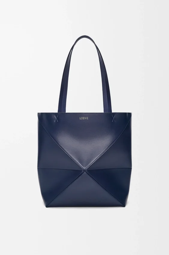 Medium Puzzle Fold Tote bag in glanzendes Kalfsleer Medium Puzzle Fold Tote bag in glanzendes Kalfsleer