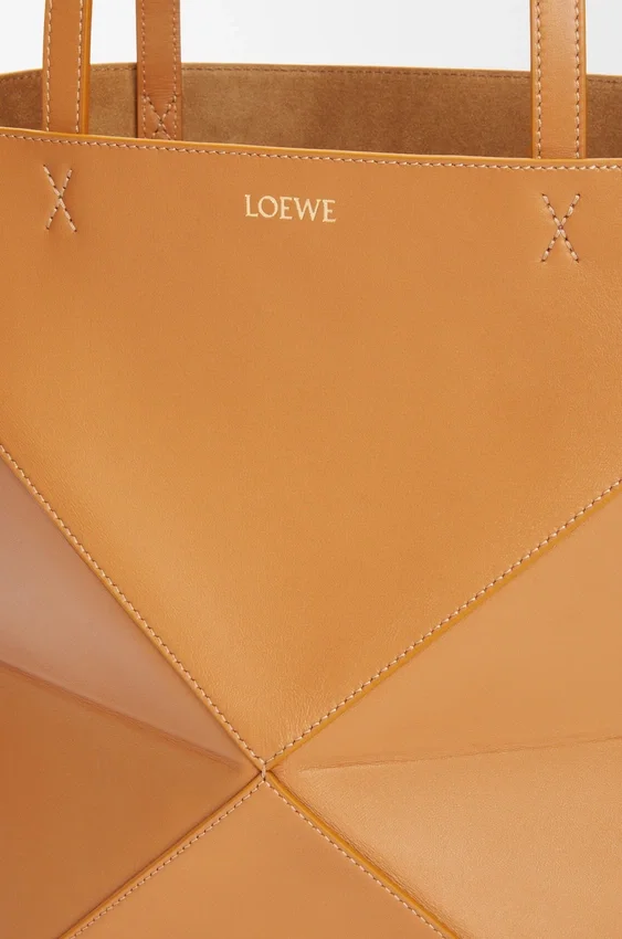 Medium Puzzle Fold Tote bag in glanzendes Kalfsleer Medium Puzzle Fold Tote bag in glanzendes Kalfsleer