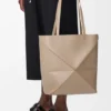 Medium Puzzle Fold Tote bag in glanzendes Kalfsleer Medium Puzzle Fold Tote bag in glanzendes Kalfsleer