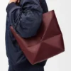 Medium Puzzle Fold Tote bag in glanzendes Kalfsleer Medium Puzzle Fold Tote bag in glanzendes Kalfsleer