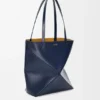 Medium Puzzle Fold Tote bag in glanzendes Kalfsleer Medium Puzzle Fold Tote bag in glanzendes Kalfsleer