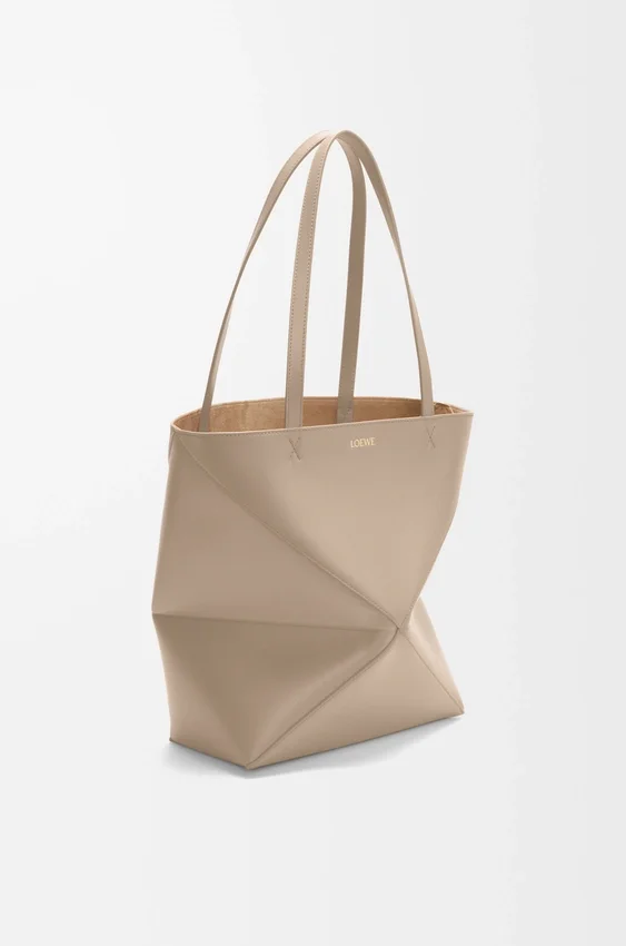 Medium Puzzle Fold Tote bag in glanzendes Kalfsleer Medium Puzzle Fold Tote bag in glanzendes Kalfsleer